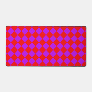 Motif diamant rouge pourpre Checker