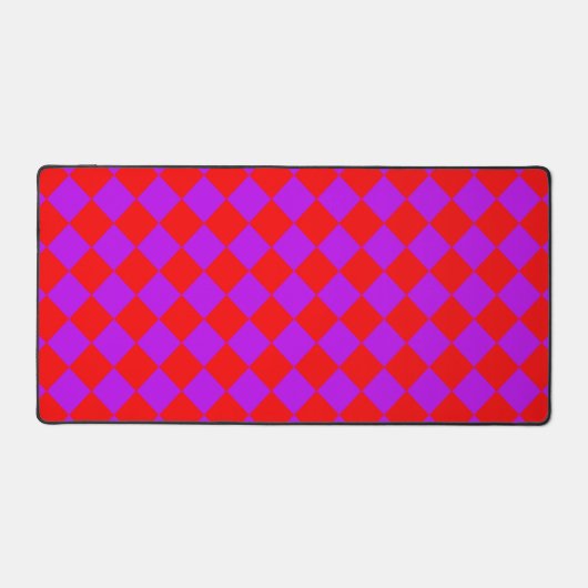 Motif diamant rouge pourpre Checker (Recto)