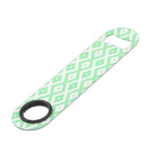 Motif diamant vert et blanc (Devant angulaire)