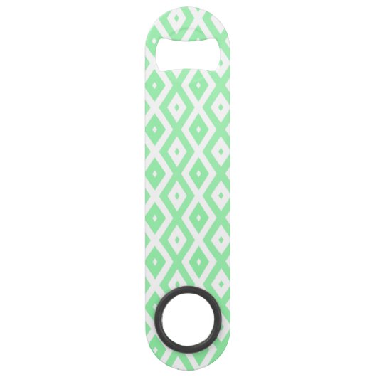 Motif diamant vert et blanc (Devant)