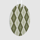 Motif diamant vert olive (devant)