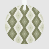 Motif diamant vert olive (dos)