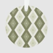 Motif diamant vert olive (devant)