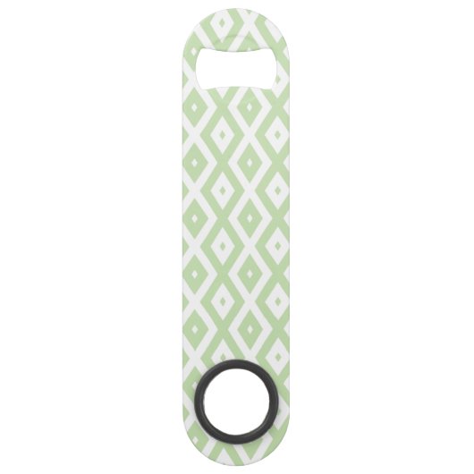 Motif diamant vert pâle et blanc (Devant)