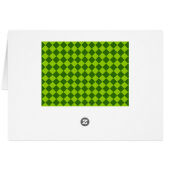 Motif Diamant Vert par STaylor Greeting Card (Dos Horizontal)
