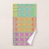 Motif diamanté alternatif aux couleurs de l'arc-en (Serviette à main)