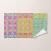 Motif diamanté alternatif aux couleurs de l'arc-en (Serviette à main)