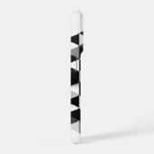 Motif d'illusion monochrome de cube géométrique 3D (Côté droit)