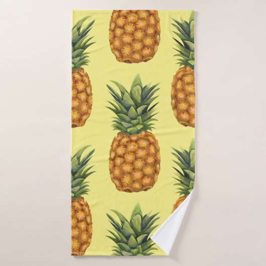 Motif d'illustration abstrait pour ananas mignon (Serviette de bain)