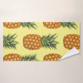 Motif d'illustration abstrait pour ananas mignon (Serviette de bain)