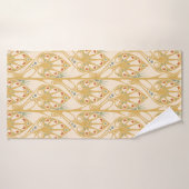 Motif d'illustration Art nouveau rétro (Serviette de bain)