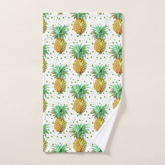 Motif d'illustration d'ananas (Serviette à main)