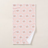 Motif d'illustration de dessin rose pâle (Serviette à main)
