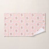 Motif d'illustration de dessin rose pâle (Serviette à main)