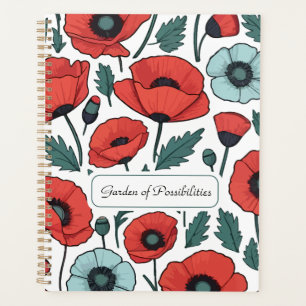 Motif d'illustration des fleurs de coquelicots rou