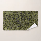 Motif d'impression Alligator vert (Serviette à main)