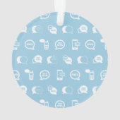 Motif d'impression d'art d'icône de message (dos)