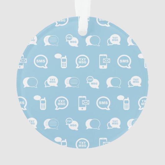 Motif d'impression d'art d'icône de message (dos)