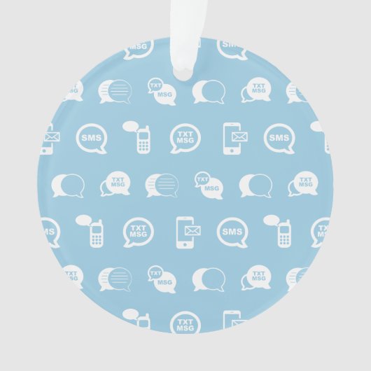 Motif d'impression d'art d'icône de message (devant)