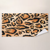 Motif d'impression de cheetah aquarelle (Serviette de bain)