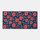 Motif d'impression floral bleu marine (Recto)