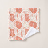 Motif d'impression moderne Hawaiian Anthurium (Gant de toilette)