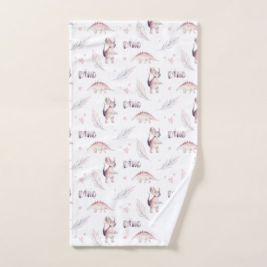 Motif Dino Dinosaur moderne (Serviette à main)