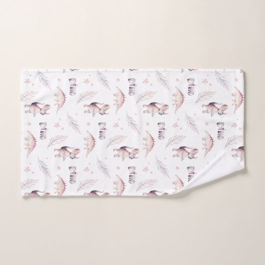 Motif Dino Dinosaur moderne (Serviette à main)