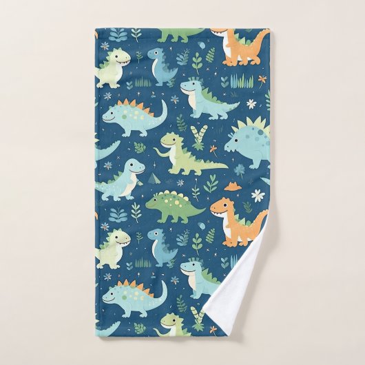 Motif Dinosaur bébé (Serviette à main)