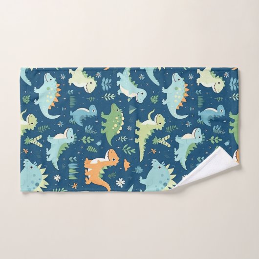 Motif Dinosaur bébé (Serviette à main)