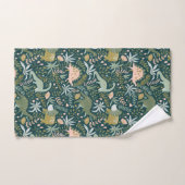 Motif Dinosaur Vert (Serviette à main)
