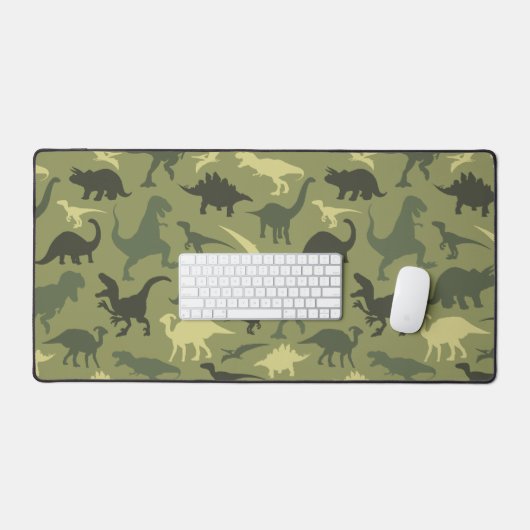 Motif Dinosaure, Silhouette Dinosaure, Dino Vert (Clavier et souris)