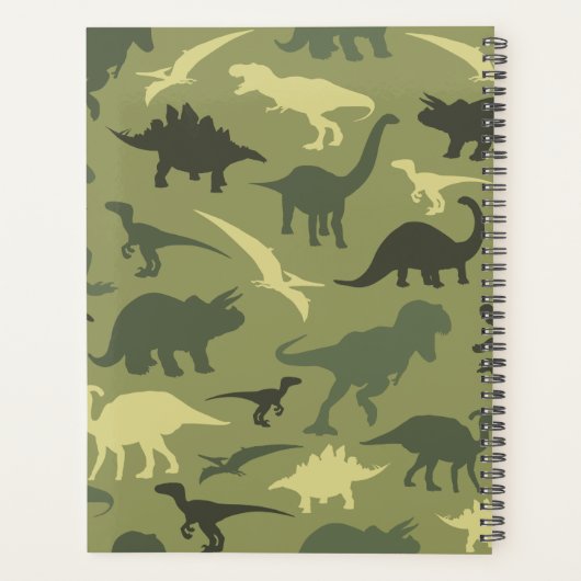 Motif Dinosaure, Silhouette Dinosaure, Dino Vert (Dos)