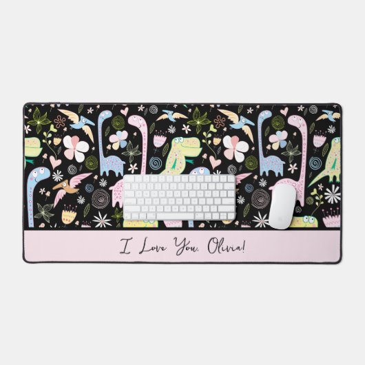 Motif Dinosaures mignon Script I Lote (Clavier et souris)