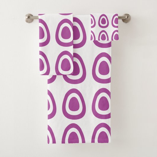 Motif d'œufs de Pâques violets (En situation)