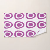 Motif d'œufs de Pâques violets (Serviette à main)