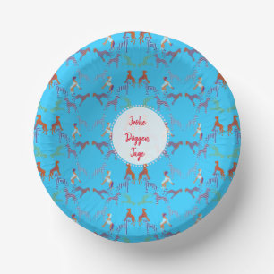 Motif Dogue Allemand assiette