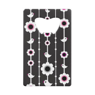 motif d'oiseau et de fleurs