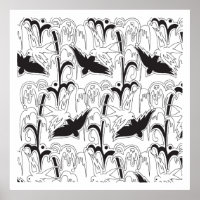 motif d'oiseaux Art déco des années 1920