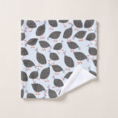 Motif d'oiseaux de Guinée Fowl (Gant de toilette)