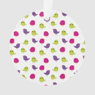 Motif d'oiseaux mignons colorés