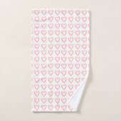 Motif dooddle du coeur (Serviette à main)