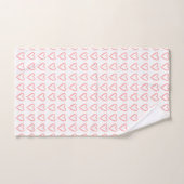 Motif dooddle du coeur (Serviette à main)