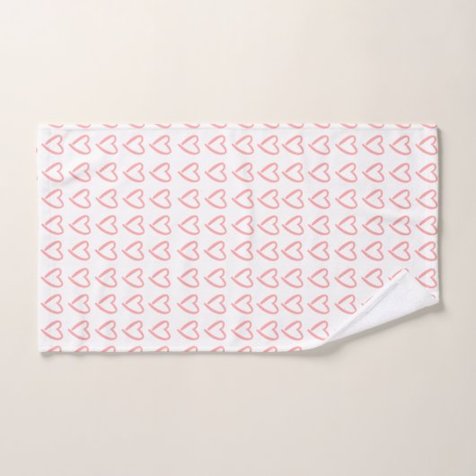Motif dooddle du coeur (Serviette à main)