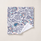 Motif Doodle Paisley (Gant de toilette)