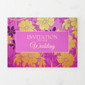 MOTIF d'or rose ORIENTAL - Carte d'invitation (Page de couverture)