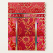 MOTIF d'or rouge ORIENTAL - Carnet, planificateur (Dos)
