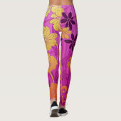 Motif doré rose ORIENTAL - Leggings (Dos)