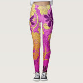 Motif doré rose ORIENTAL - Leggings (Devant)