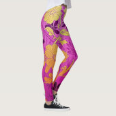 Motif doré rose ORIENTAL - Leggings (Droite)